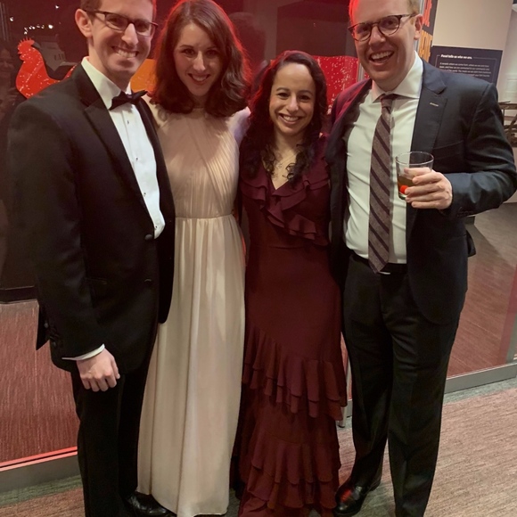 Open Back Rose Chiffon Wedding Gown - Picture 2 of 5